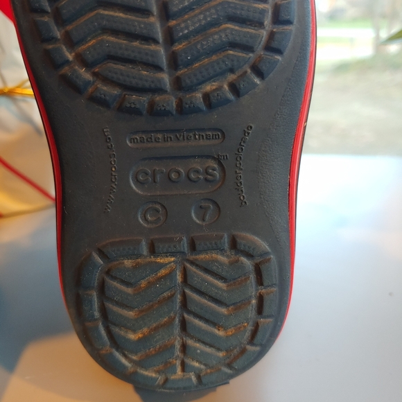 Navy and red croc boots - Picture 4 of 4